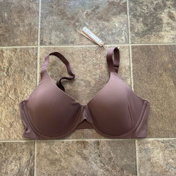 Skims Fits Everybody Scoop Plunge Bra Jasper 40DD - Picture 3 of 11